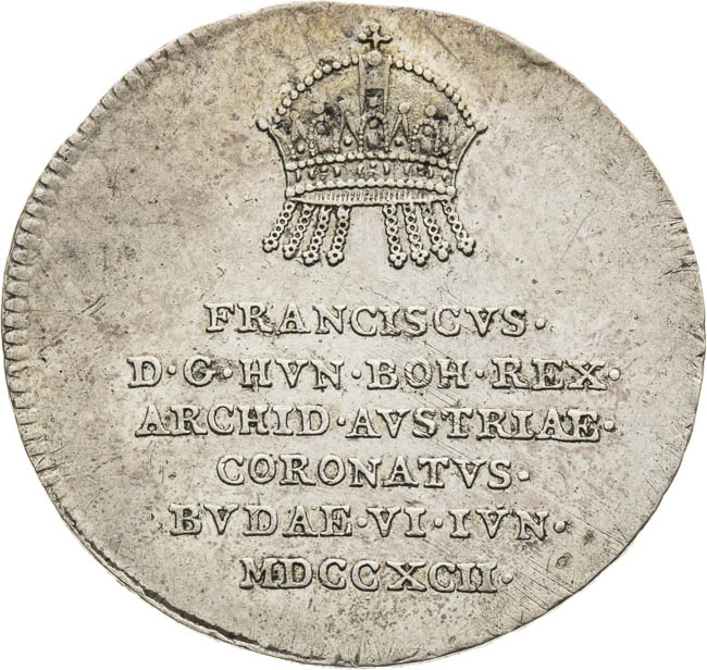 Strieborný žetón 1792 - averz