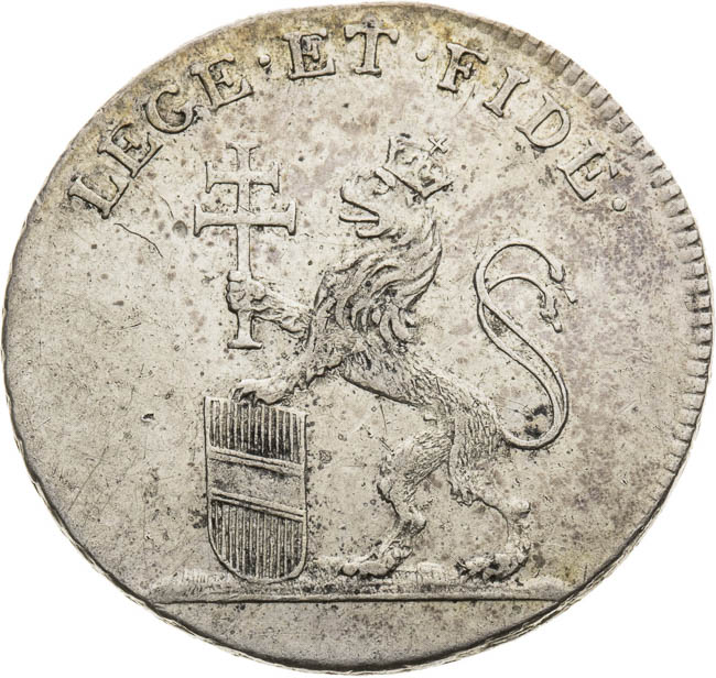 Strieborný žetón 1792 - reverz