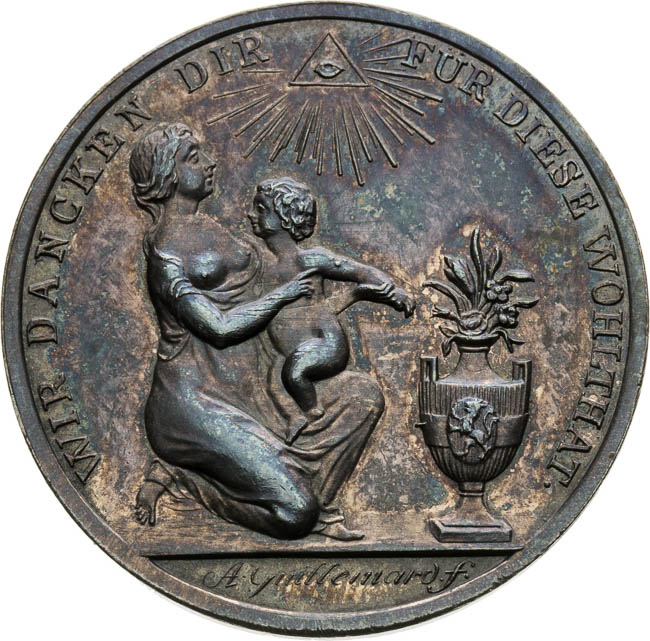 Strieborná medaila 1803 - averz