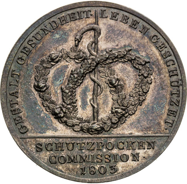 Strieborná medaila 1803 - reverz