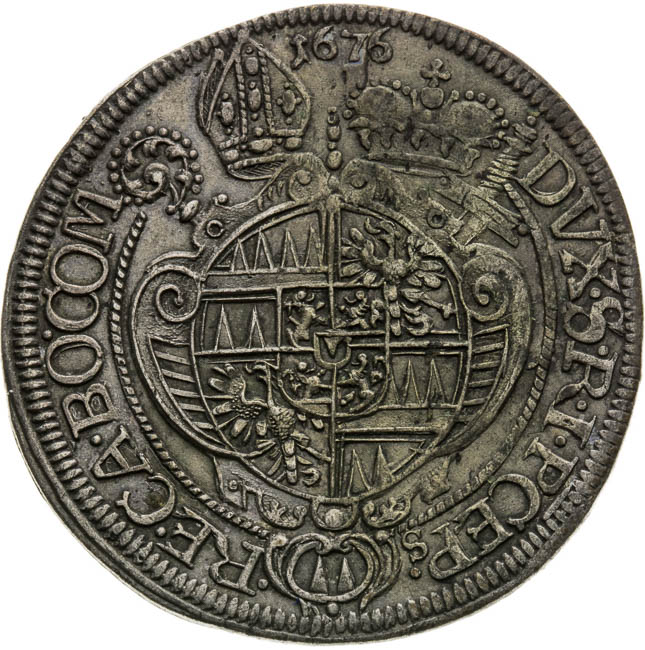 XV Kreutzer 1676 - back