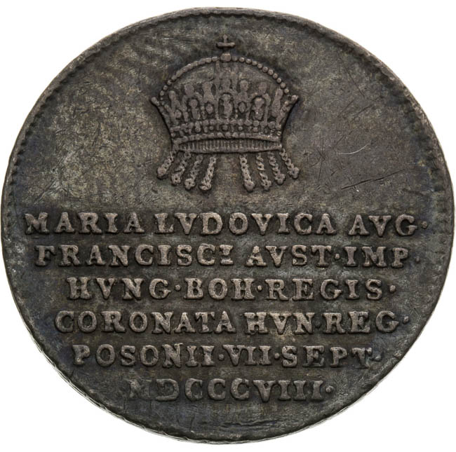 Stříbrný žeton 1808 - avers