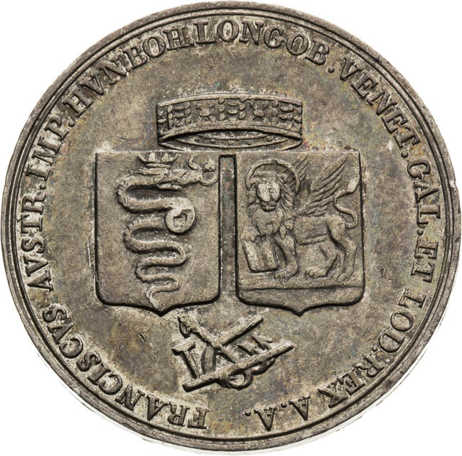 Stříbrný žeton 1815 - avers
