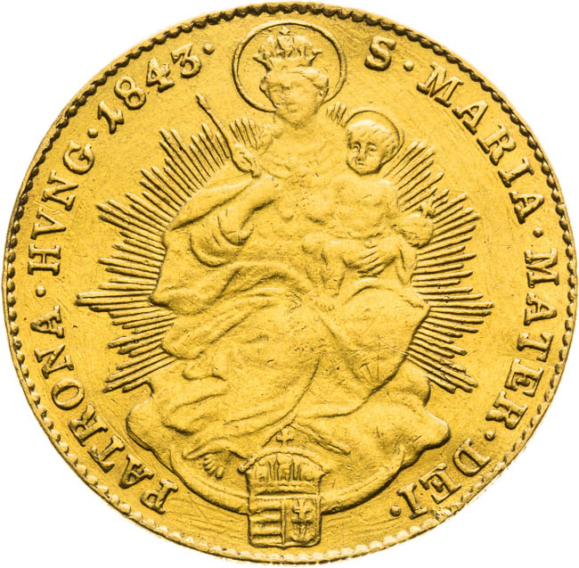 Ducat 1843 - back