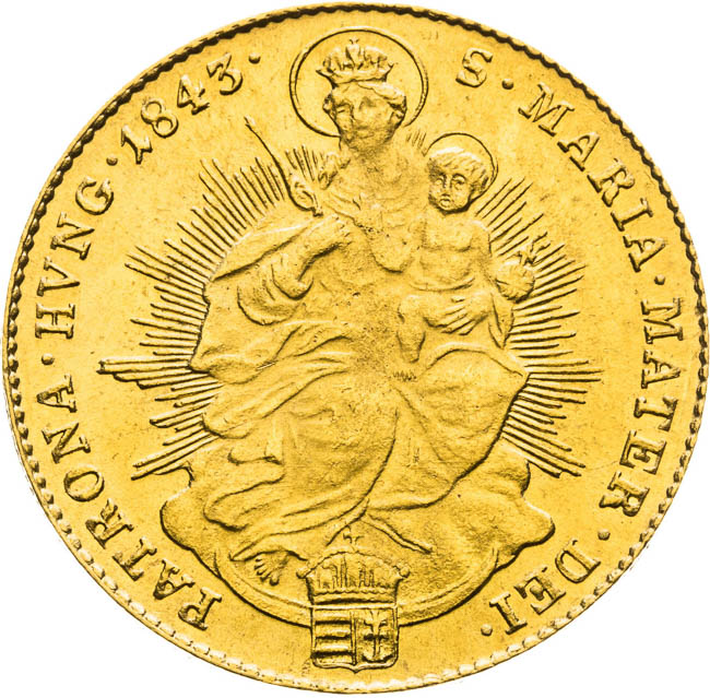 Ducat 1843 - back