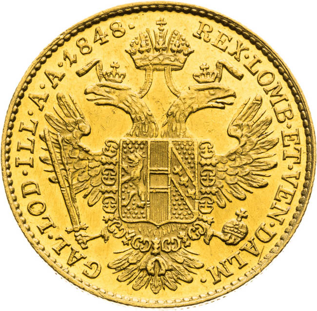 Ducat 1848 - back