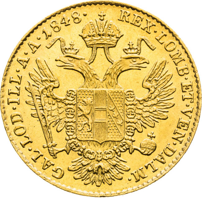 Ducat 1848 - back