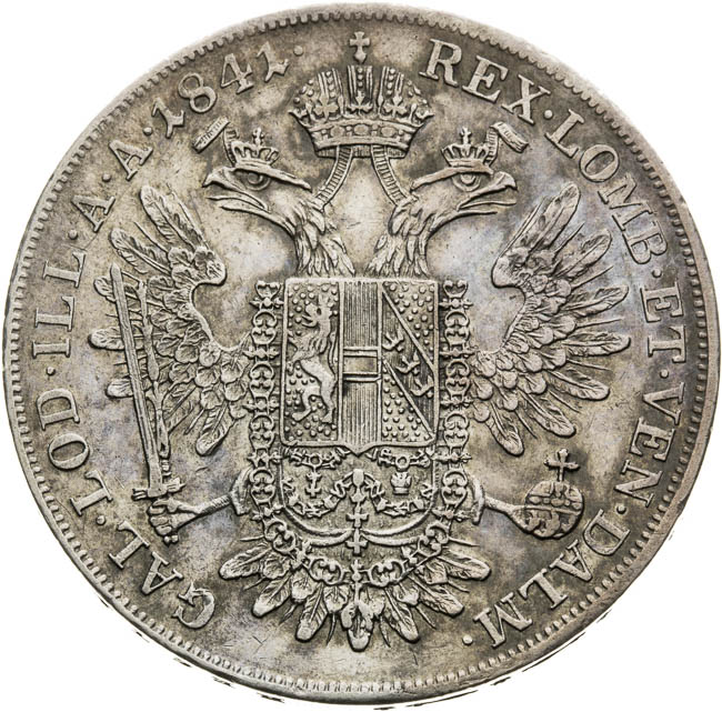 1/2 Tolar 1841 - revers
