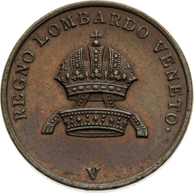 3 Centisimo 1843 - front
