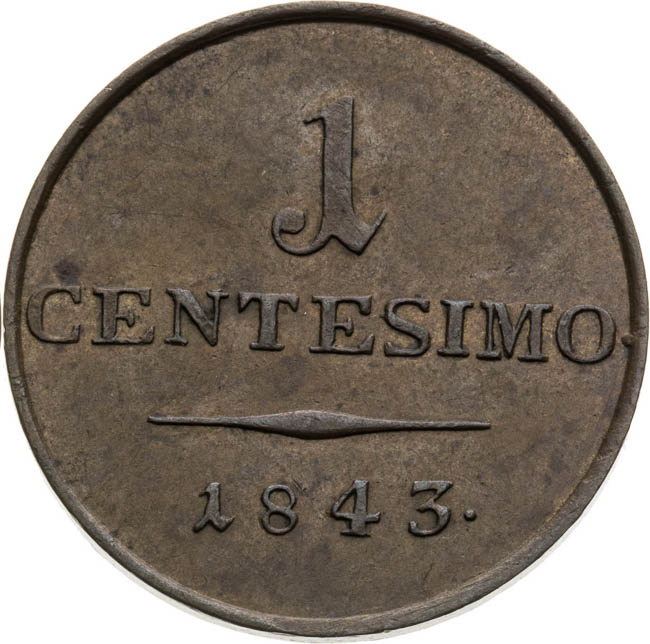 Centisimo 1843 - back