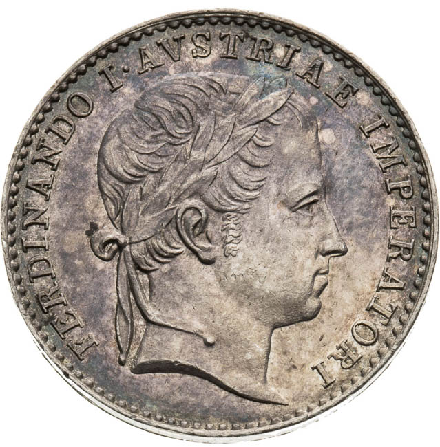 Stříbrný žeton 1835 - avers
