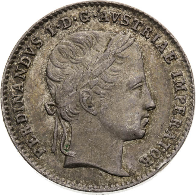Stříbrný žeton 1836 - avers