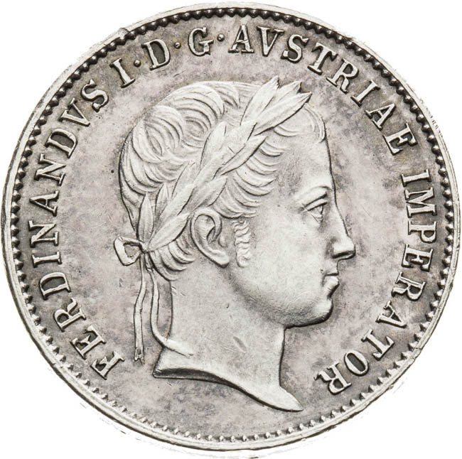 Stříbrný žeton 1836 - avers