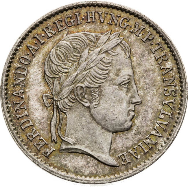 Stříbrný žeton 1837 - avers