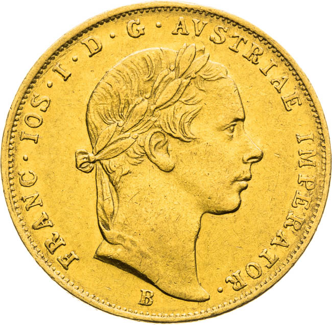 Dukát 1857 - avers