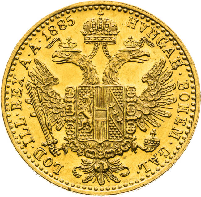 Ducat 1885 - back