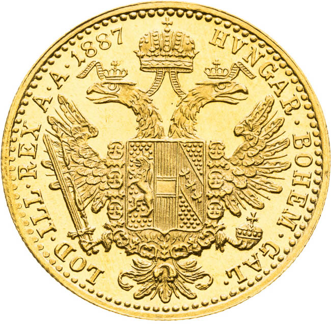 Ducat 1887 - back