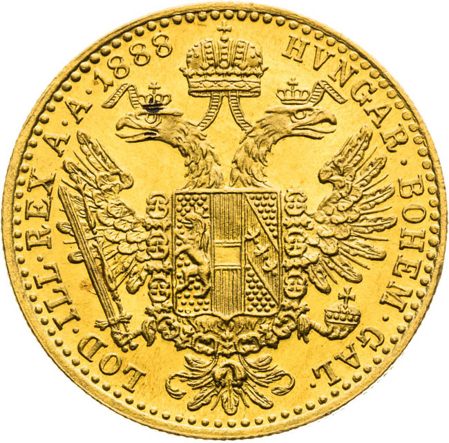 Ducat 1888 - back