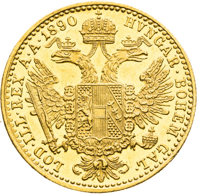 Ducat 1890 - back