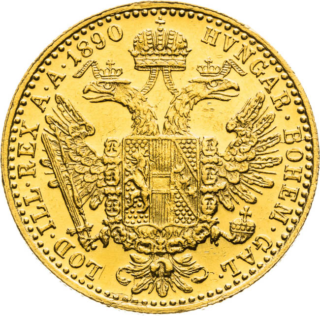 Ducat 1890 - back