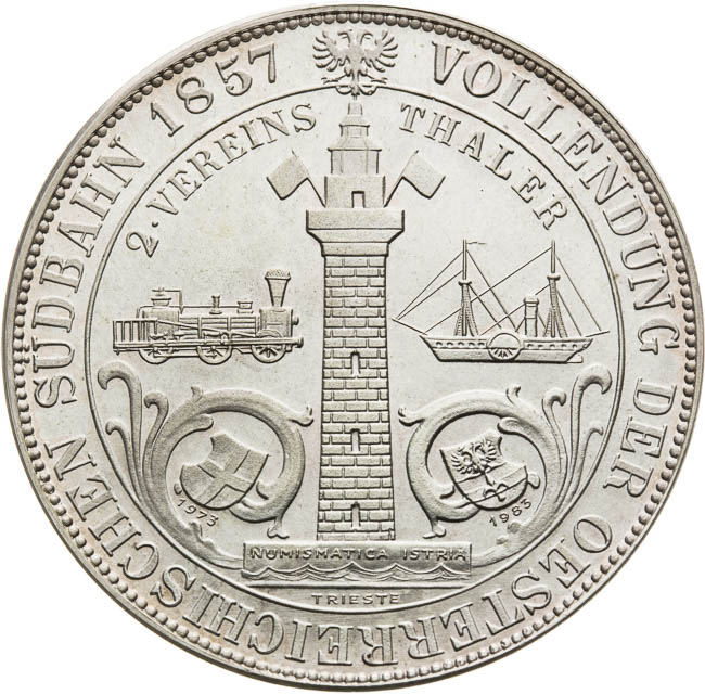 2 Thaler 1857 (Restrike) - back