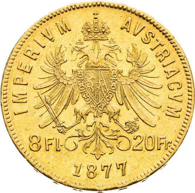 8 Florin 1877 - back