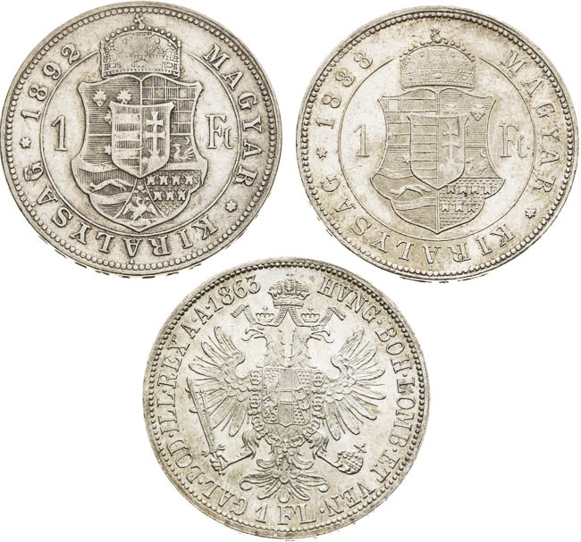 Gulden 1863-1888-1892 - back