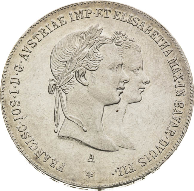 Gulden 1854 - front