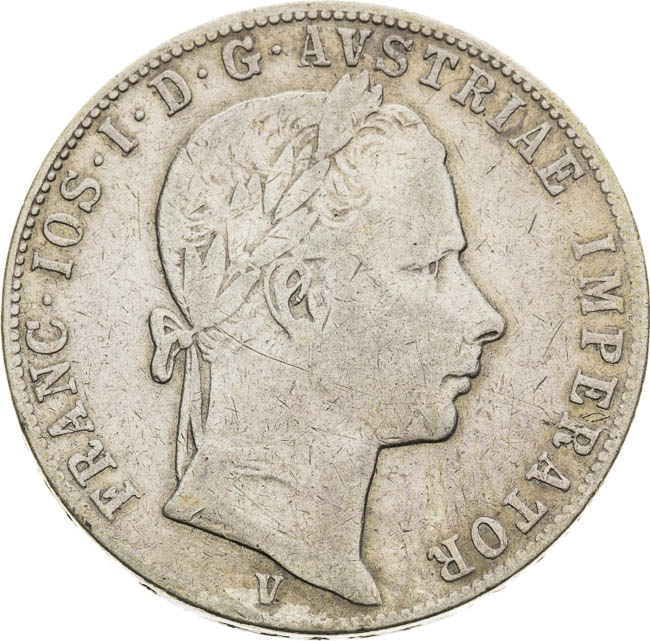 Gulden 1858 - front