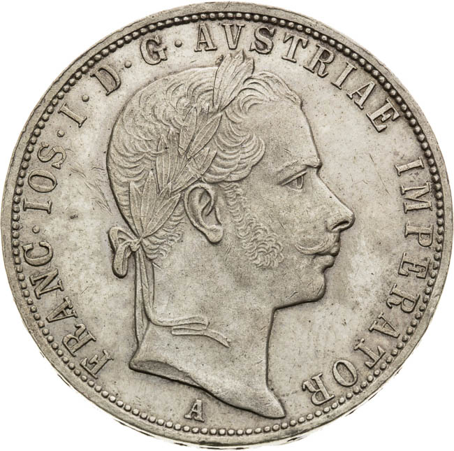 Gulden 1858 - front