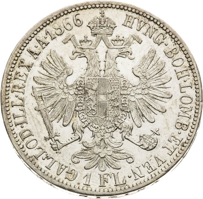 Gulden 1866 - back