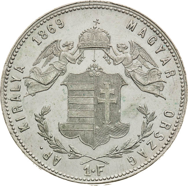 Zlatník 1869 - revers