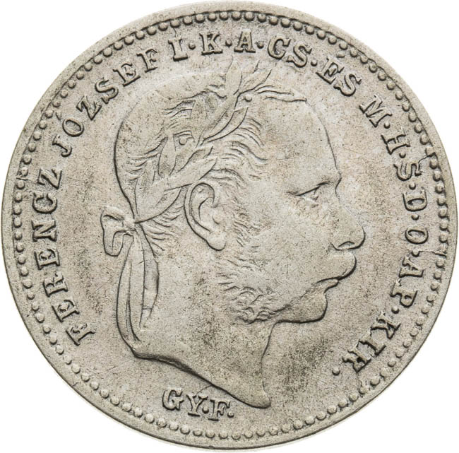 20 Krejcar 1870 - avers