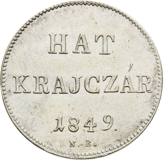 6 Krejcar 1849 (2ks) - avers
