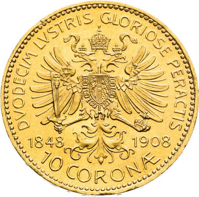10 Korona 1848-1908 - revers