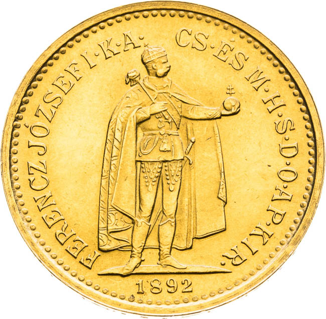10 Korona 1892 (Novoražba) - avers