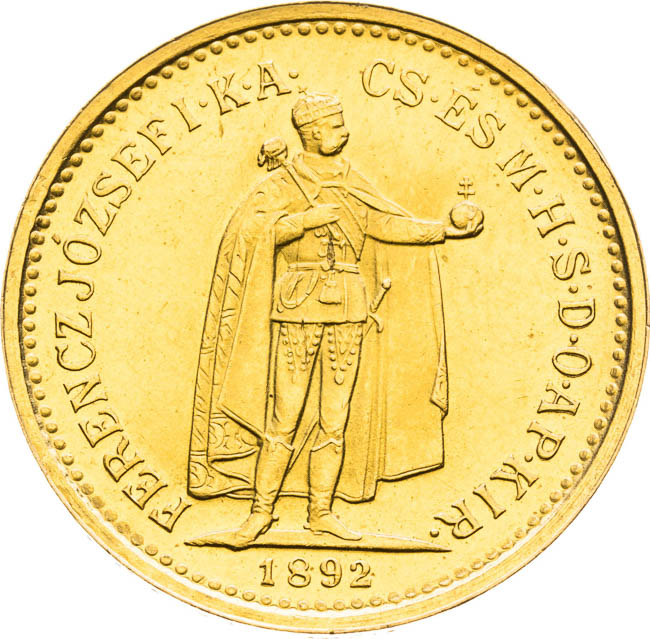 10 Korona 1892 (Novoražba) - avers