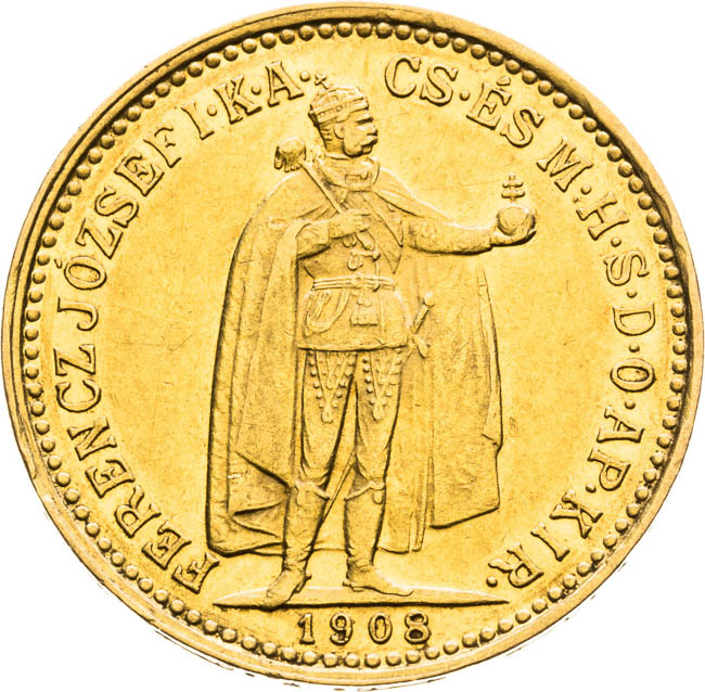 10 Korona 1908 - avers