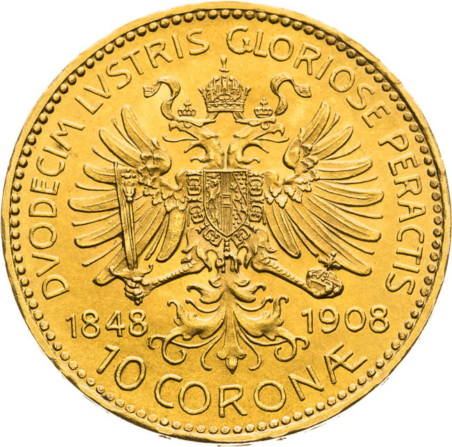 10 Korona 1908 - revers