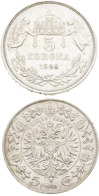 5 Korona (4 ks) - revers