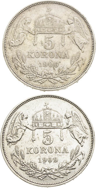 5 Korona (4 ks) - avers