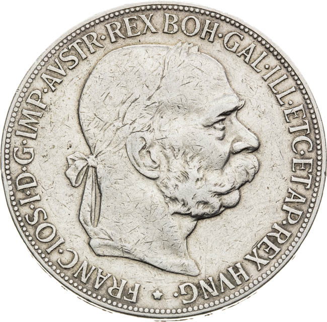 5 Korona 1900 - avers