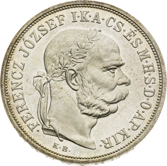 5 Korona 1900 - avers