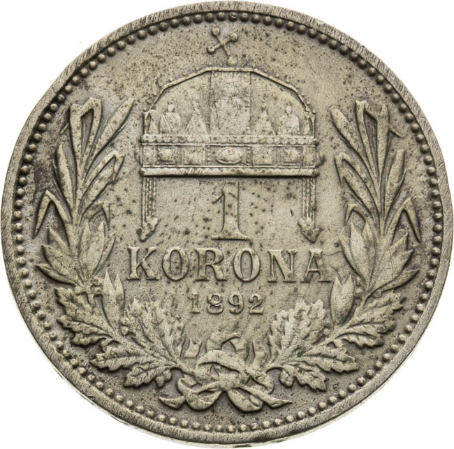 Korona 1892 - revers