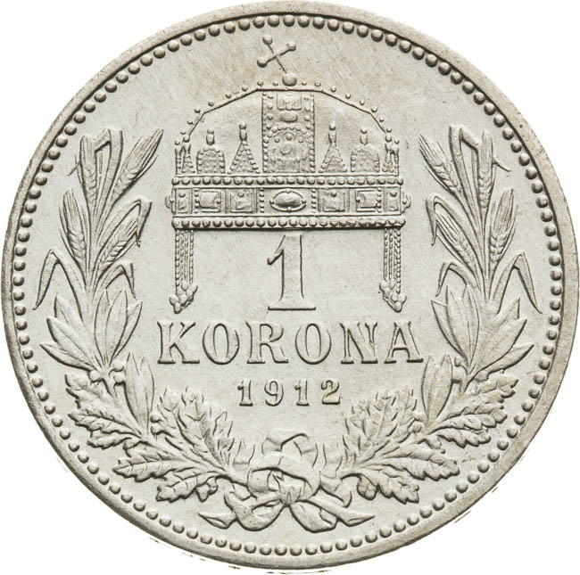 Korona 1912 - revers