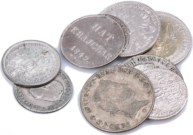 Silver coins (10 pcs) - front