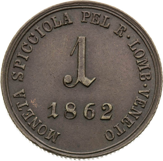 Soldo 1862 - back