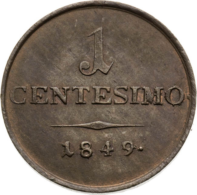 Centisimo 1849 - back