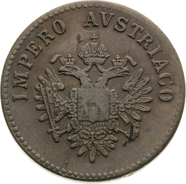 5 Centisimi 1852 - front