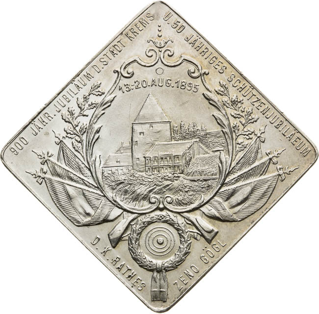 Stříbrná medaile 1895 (klipa) - avers
